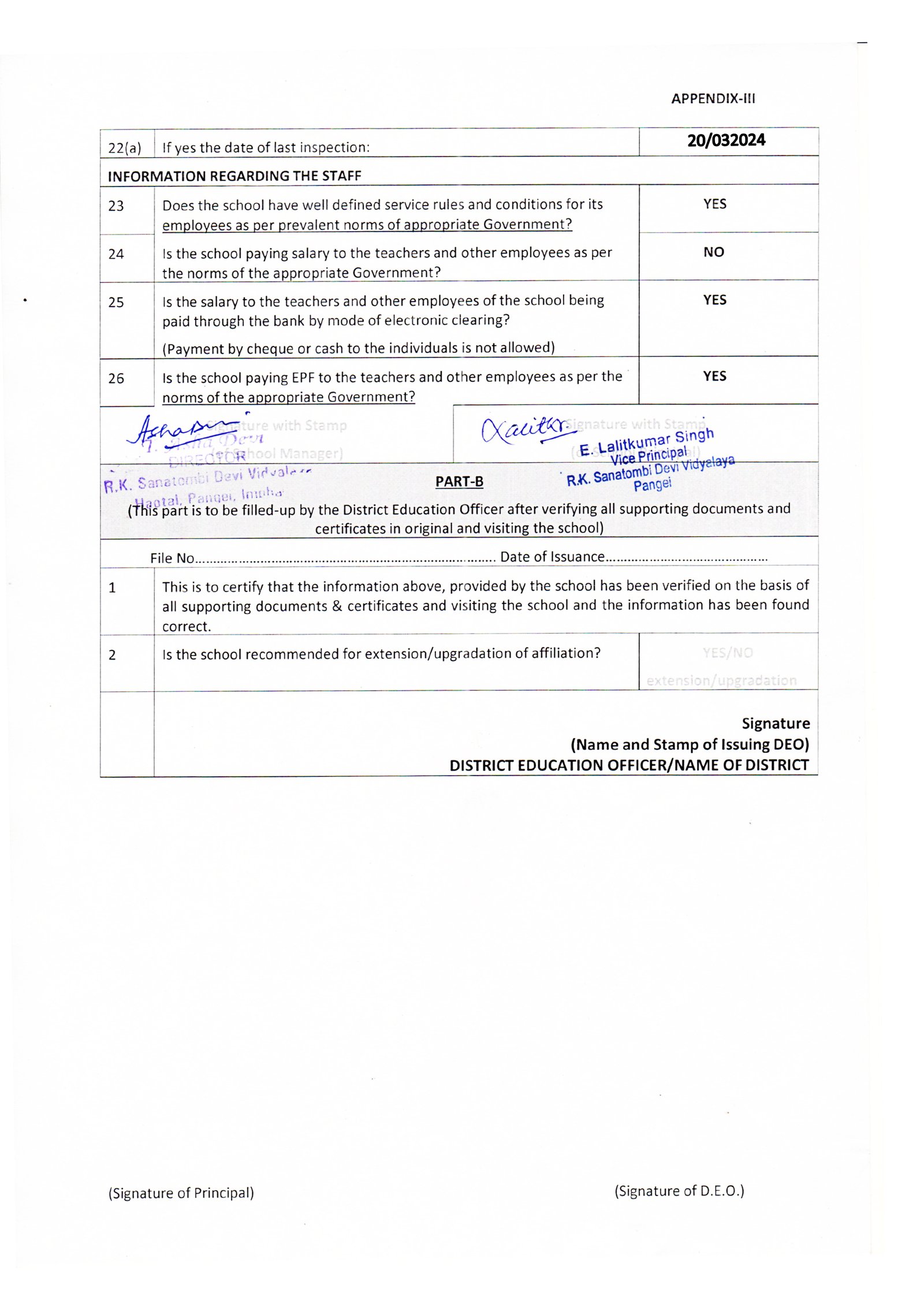 APPENDIX III Page 3
